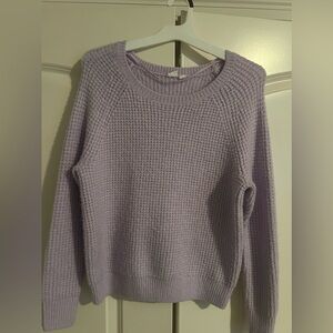 GAP waffle sweater in lilac color size S